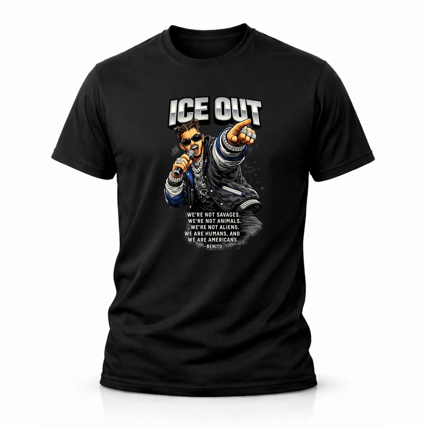 ICE Out Anti ICE Shirt Latino Streetwear Protest Graphic Tee Immigration Rights T Shirt