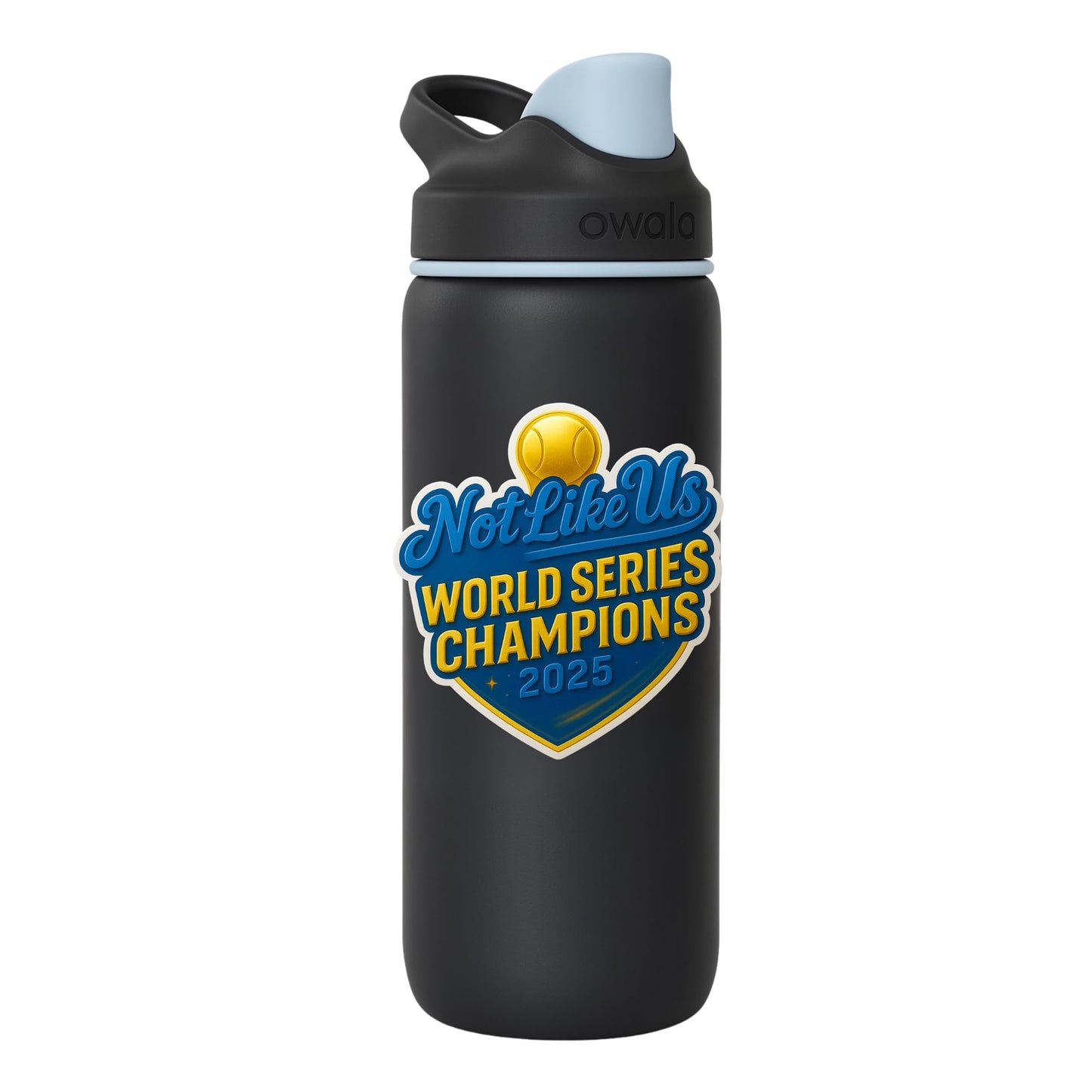 Not Like Us 2025 World Series Champions Vinyl Sticker – 5 Inch Die-Cut Celebration Decal for Water Bottles, Laptops & Cars