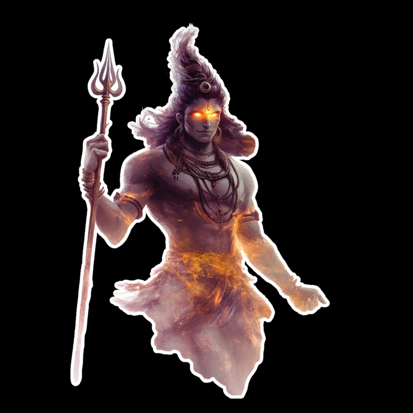 Hindu Deity Vinyl Stickers – 10 Pack – Krishna, Shiva, Ganesha, Durga – Glossy Vinyl – 2in / 3in / 5in