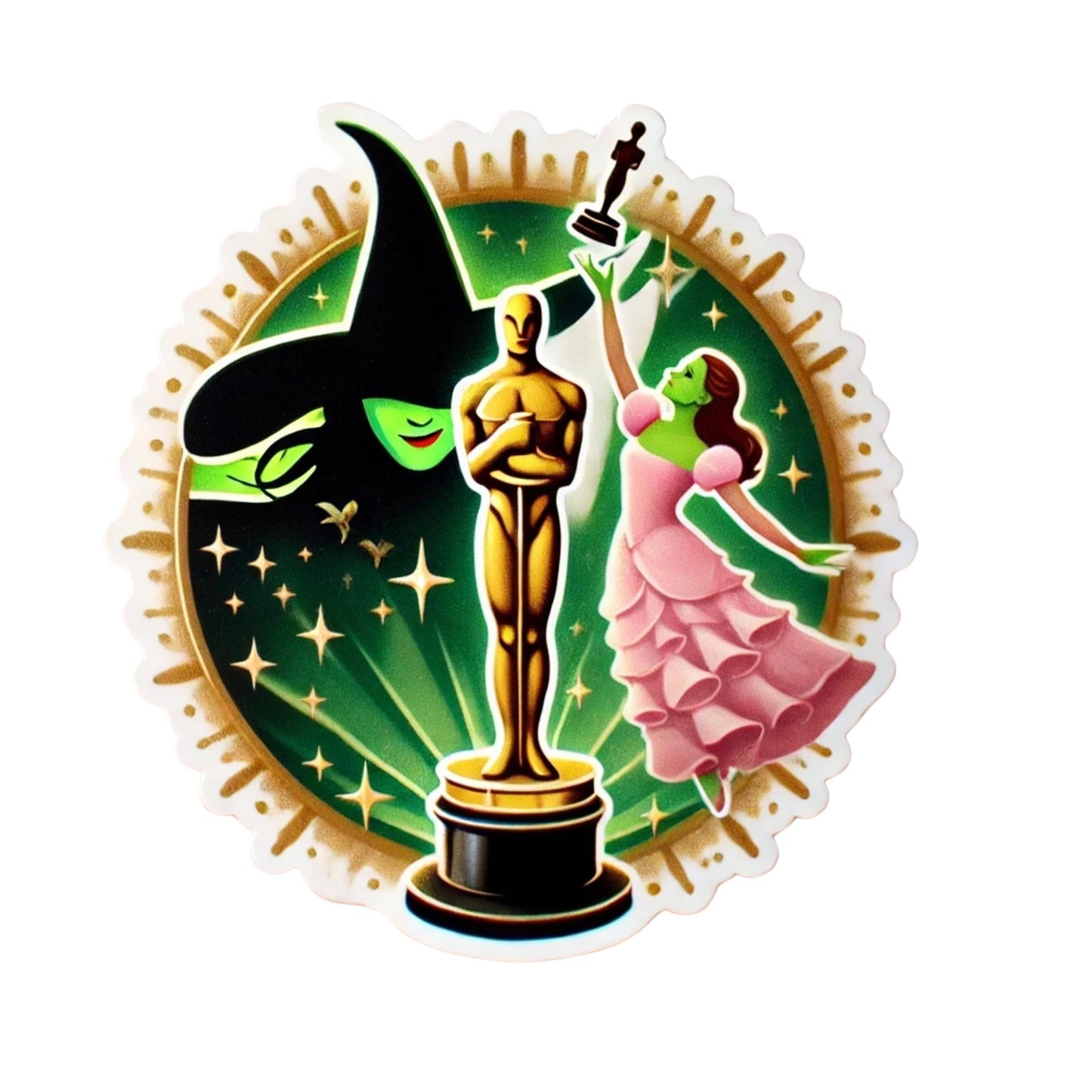 Witchy Awards Celebration Vinyl Sticker by RockPaperStikrz