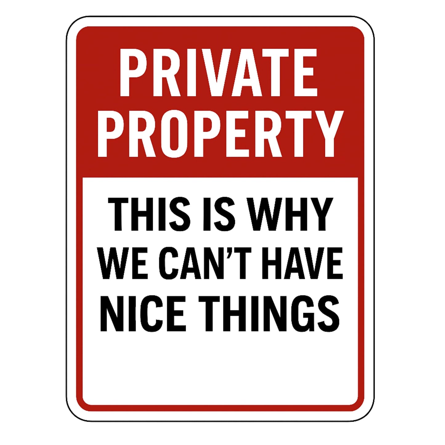 Private Property Vinyl Sticker Decal, 10 Inch, No Trespassing Warning, Outdoor, 9 Designs