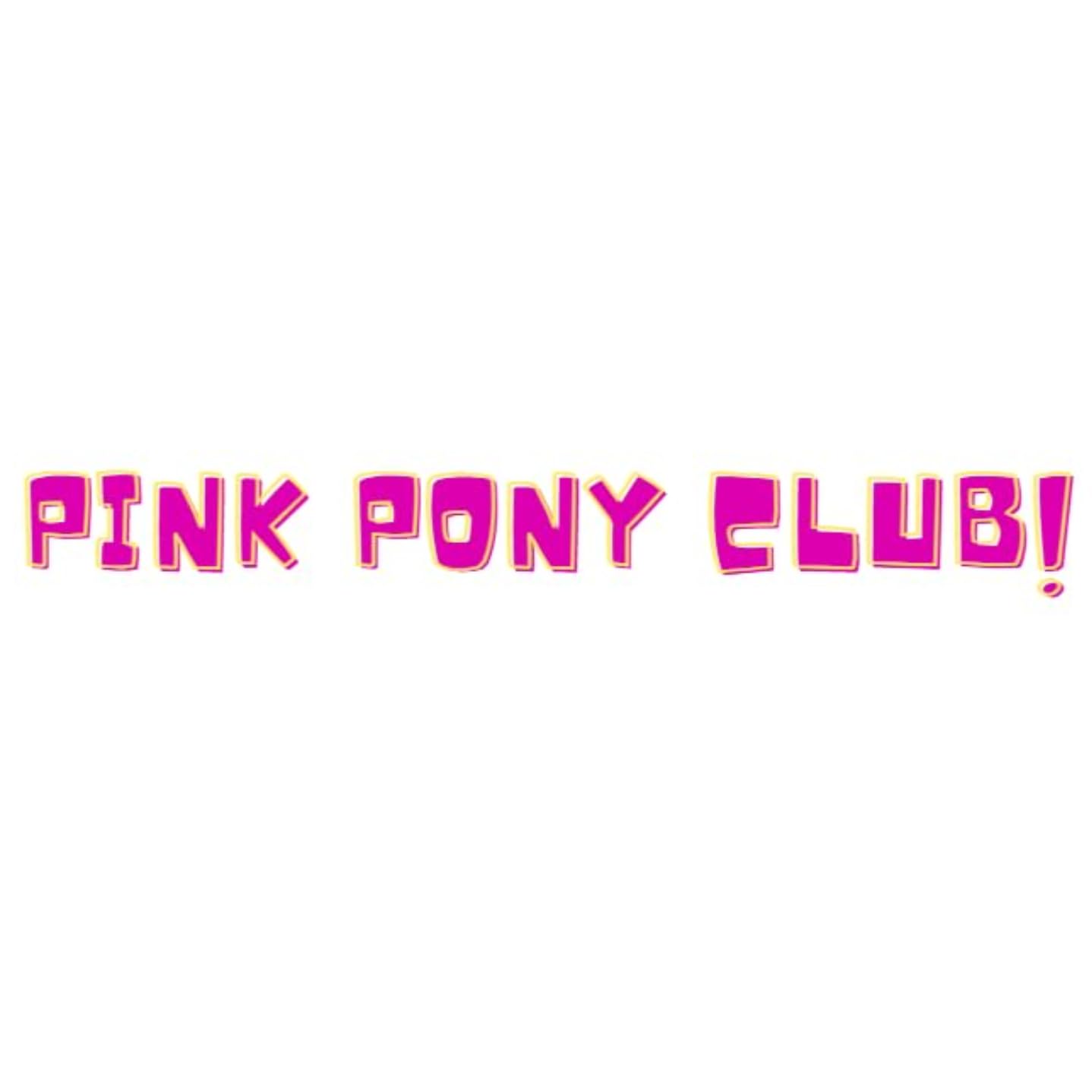 Pink Pony Club Vinyl Sticker, Hot Pink Logo Design by RockPaperStikrz