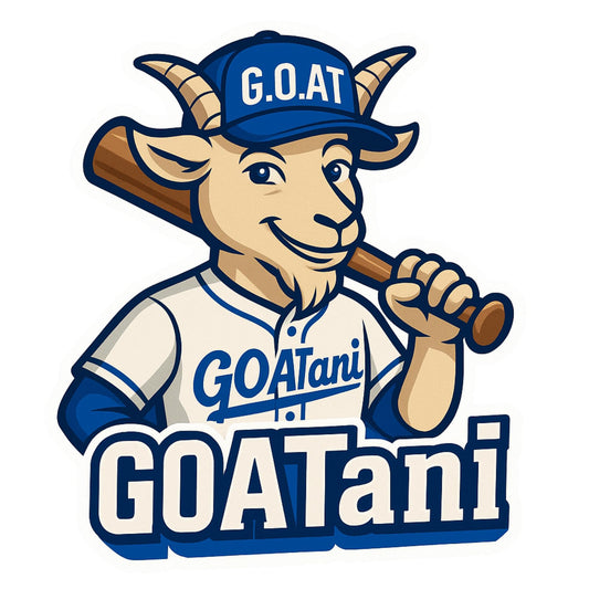 GOATani Baseball Mascot Sticker – Funny Sports Goat Decal | 5-Inch UV Resistant Vinyl for Car Bumper Sticker, Laptops, Water Bottles & Lockers - UV Resistant
