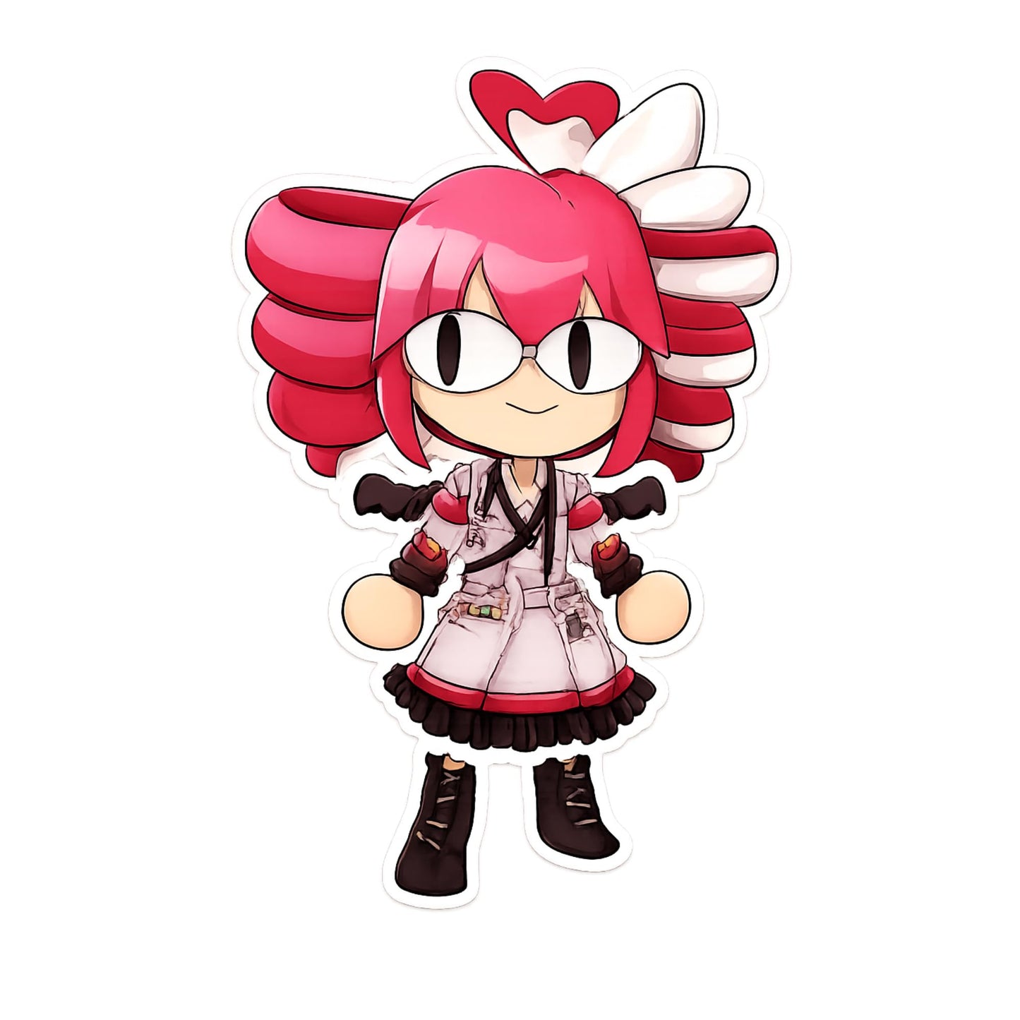 Kasane Teto Stickers 3 Inch 3 Pack Cute Chibi Anime Character Vinyl Decals