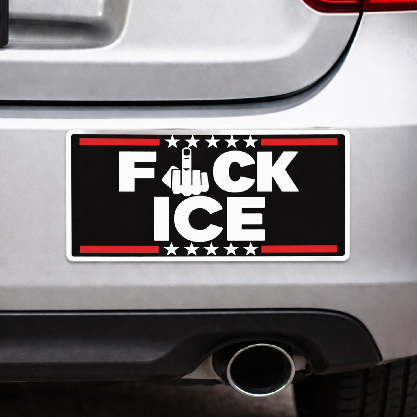 Fuck ICE Vinyl Sticker, Anti ICE Decal, Weatherproof, for Car Bumper, Laptop, Phone, Water Bottle, Matte or Gloss