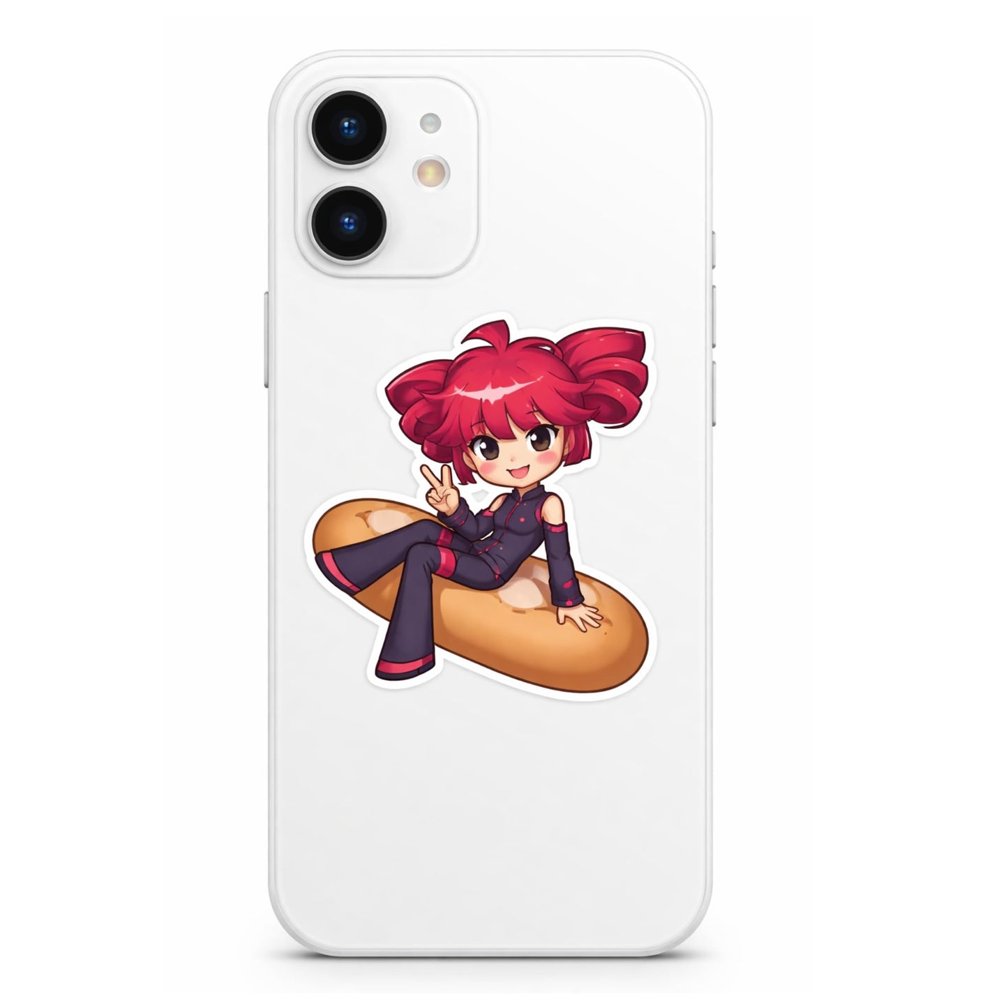 Kasane Teto Sticker Pack – 3 Inch Anime Style Vinyl Decals – 3 Pack Cute Chibi Design for Laptop Phone Tablet Notebook
