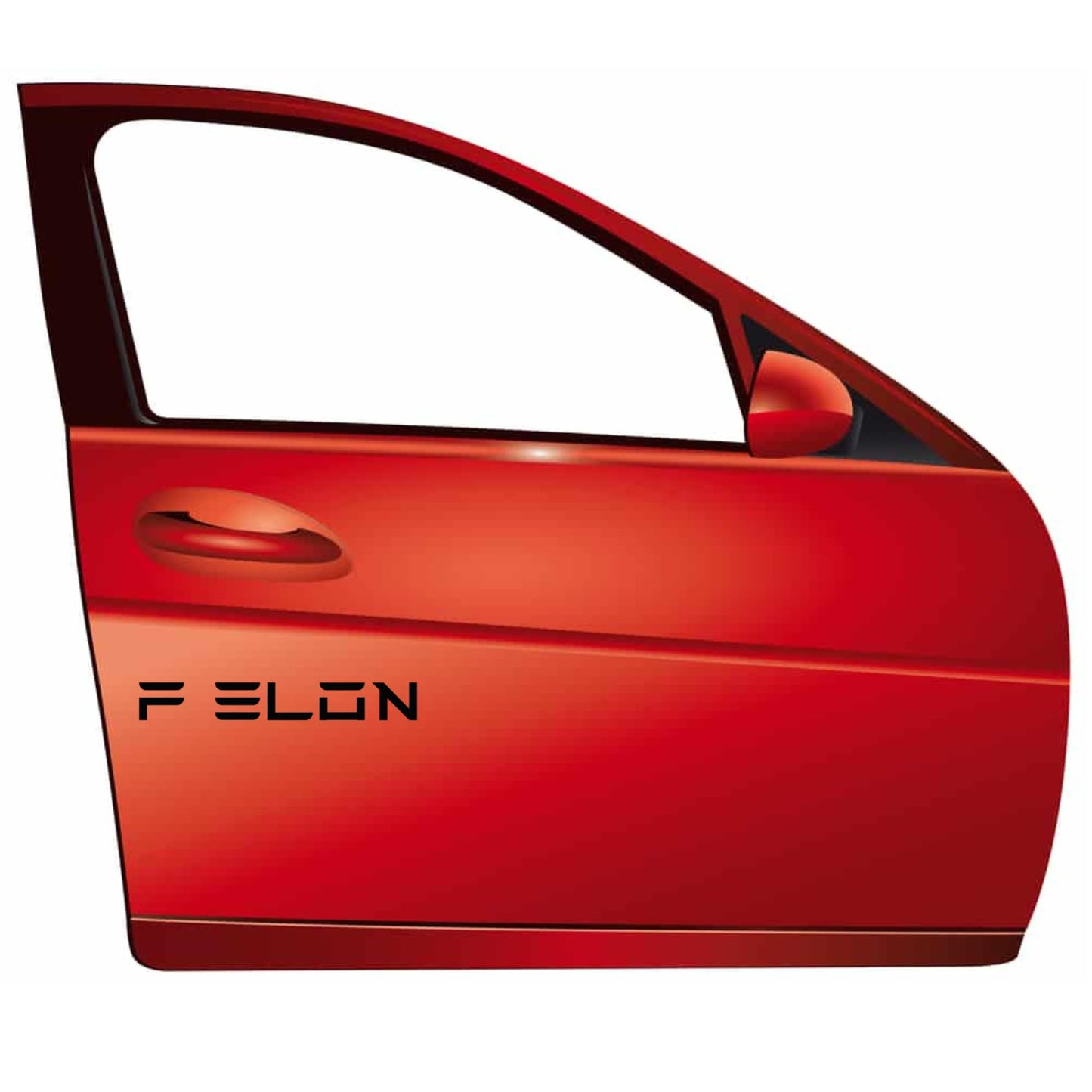 Funny Anti Elon Vinyl Decal | F Elon Matte Black Car Decal Sticker| Waterproof Outdoor Decal for Tesla Drivers Weatherproof Bumper Sticker