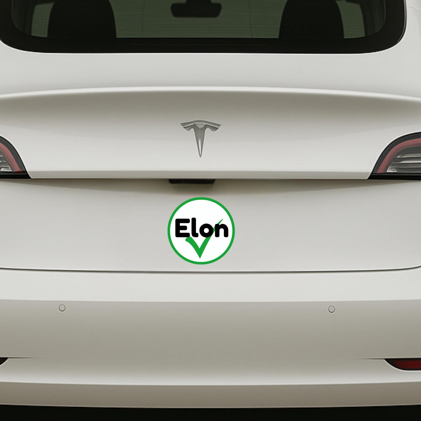 Pro Elon Bumper Sticker for Pro Elon Tesla Drivers – Custom Sizes 3" to 6"