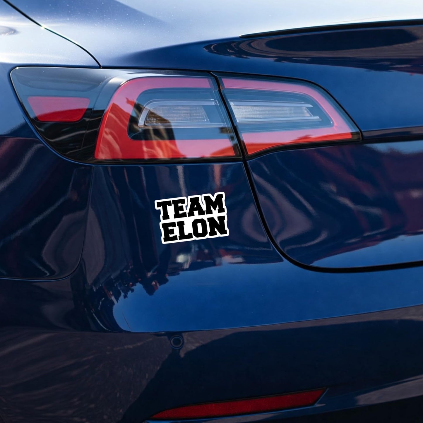 Team Elon Bumper/Window Sticker - 5.5” x 4” Glossy Vinyl Decal Perfect for Tesla Drivers & Elon Musk Supporters!