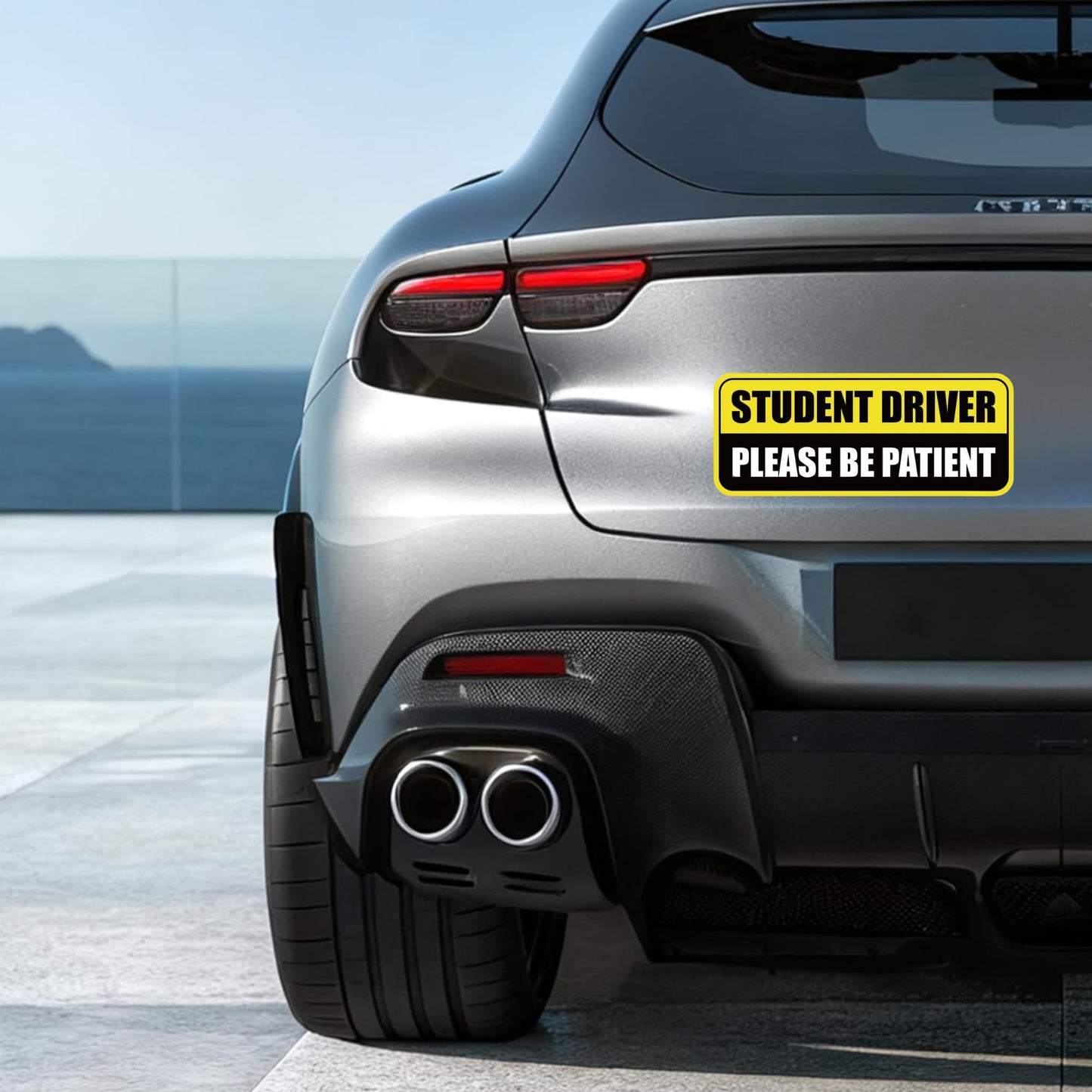 3 Pack Student Driver Magnet Signs – Commercial Grade Magnetic Vinyl | 7-Year UV Fade-Proof, High Visibility Safety Decals, 85 lb of magnetic grip per square foot (9 x 3.5) Inch