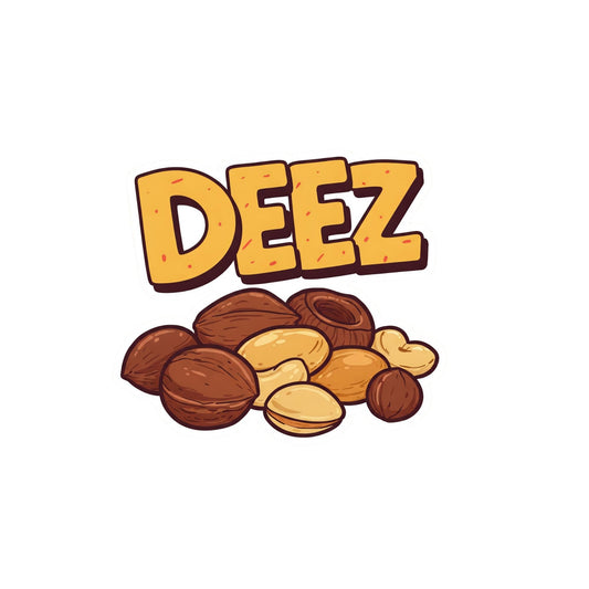 Funny Deez Nutz Vinyl Sticker, 3 Inch