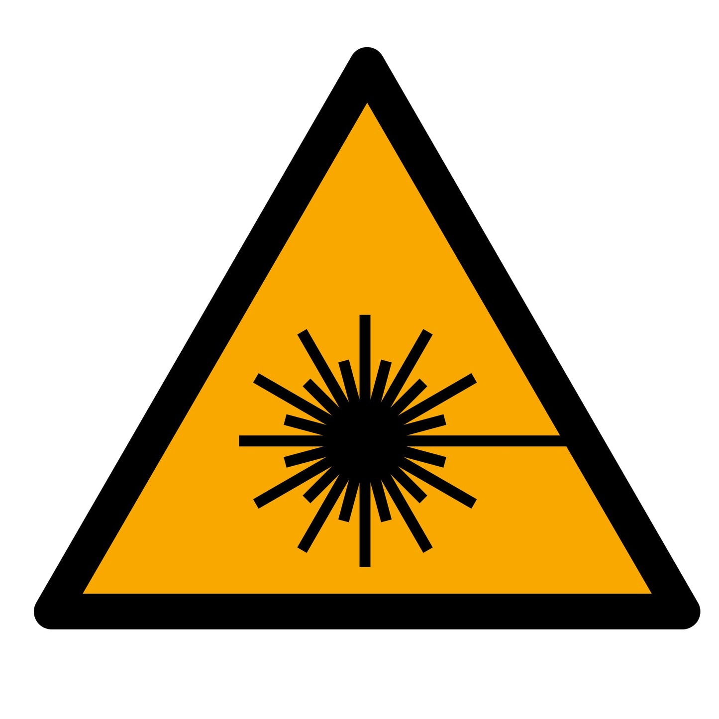 SO 7010 W004 Warning Laser Hazard Sign Cast Vinyl Safety Sticker Weatherproof Industrial Label Indoor Outdoor Use