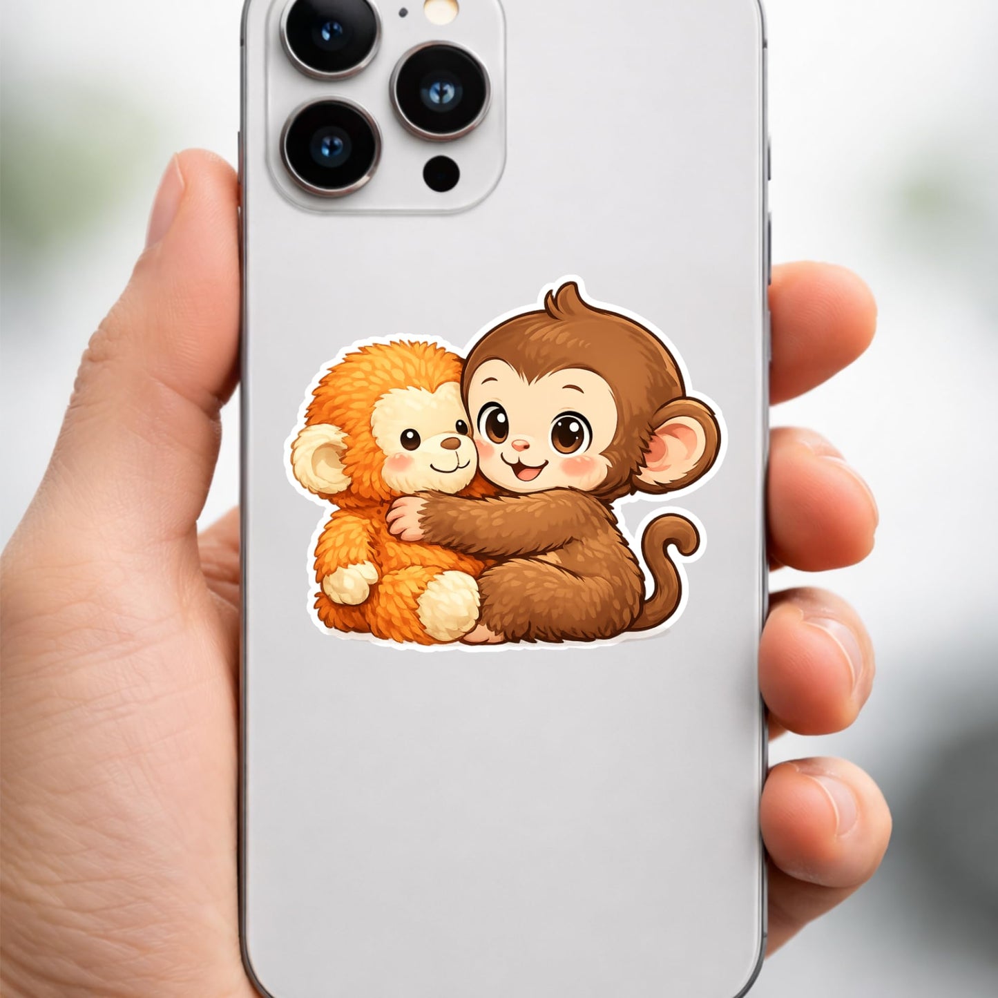 Punch The Monkey Sticker Pack 10pcs – 3” Cute Chaos Monkey Meme Stickers – Funny Viral Vinyl Decals for Laptop, Water Bottle, Phone, Skateboard, Tumbler