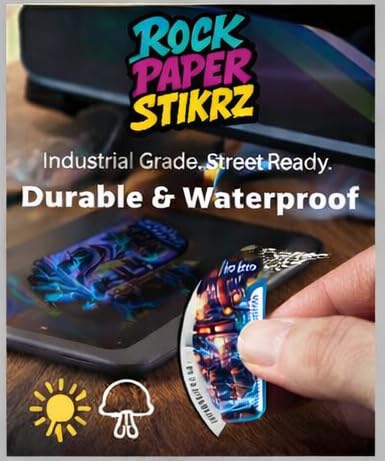 Japan Turning Footsteps Into Electricity Sticker 3 Pack 3 Inch Waterproof Vinyl Decals Tokyo Street Energy Art RockPaperStikrz