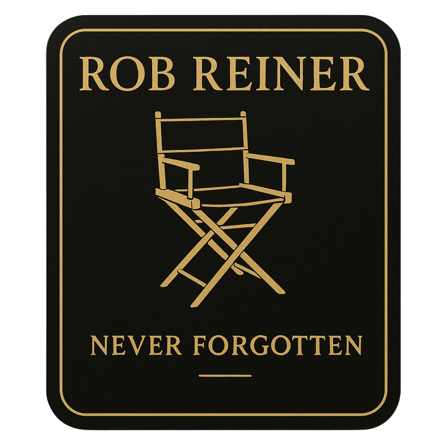 Director Chair Tribute Sticker 5 Inch Vinyl Cinema Memorial Decal