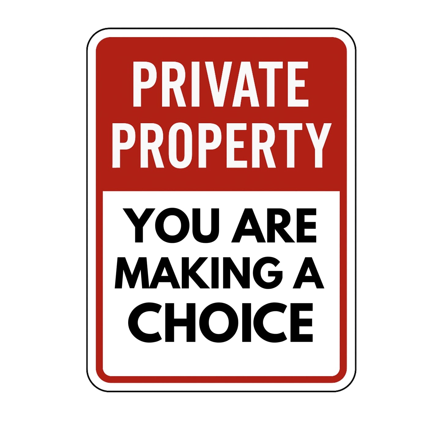 Private Property Vinyl Sticker Decal, 10 Inch, No Trespassing Warning, Outdoor, 9 Designs