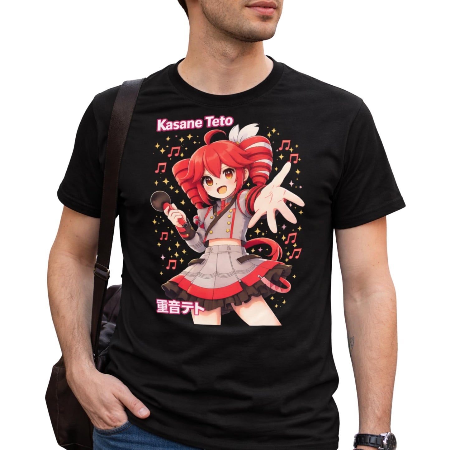 Anime Style Music Graphic Black T-Shirt Unisex Adults and Youth Sizes S–XXL