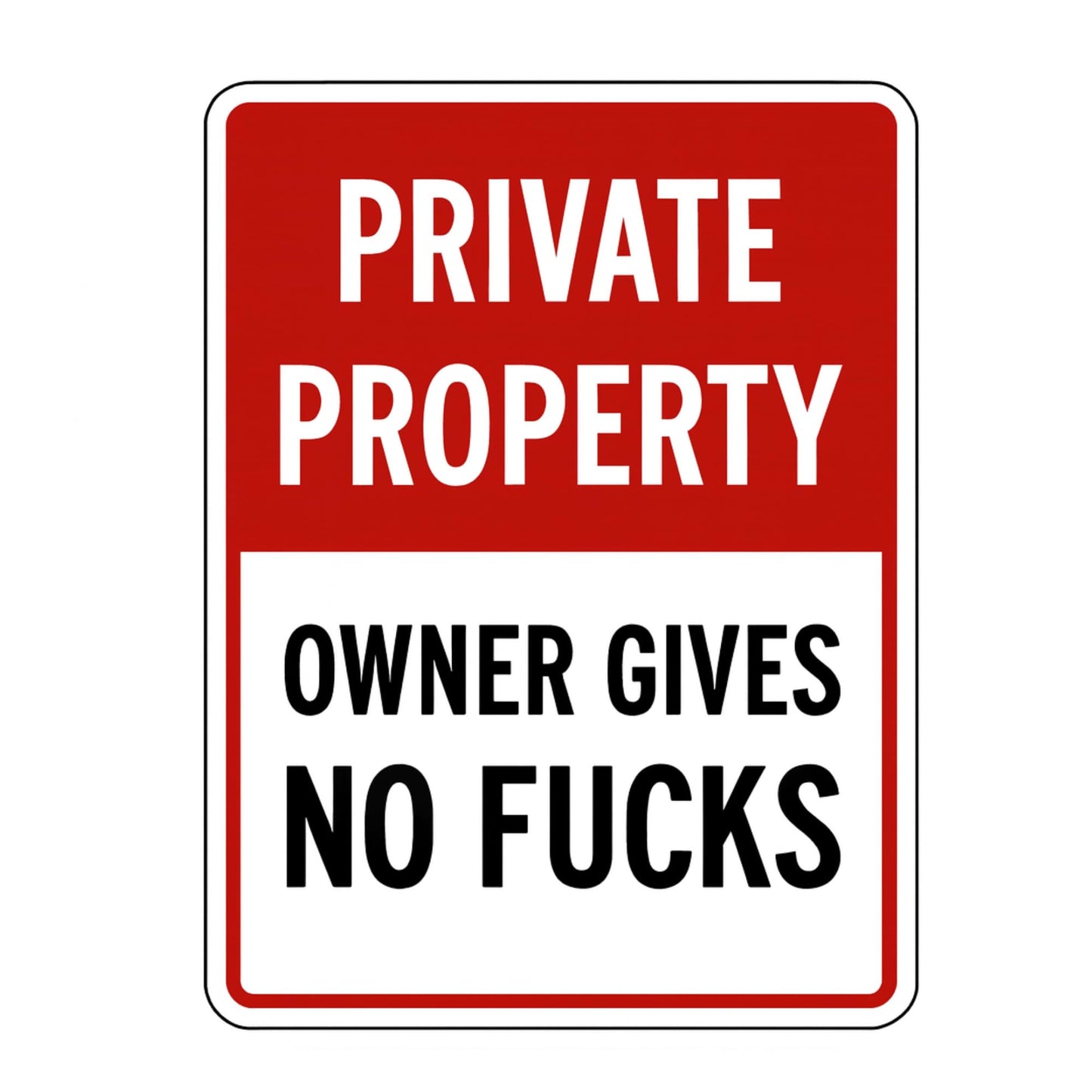Private Property Vinyl Sticker Decal, 10 Inch, No Trespassing Warning, Outdoor, 9 Designs
