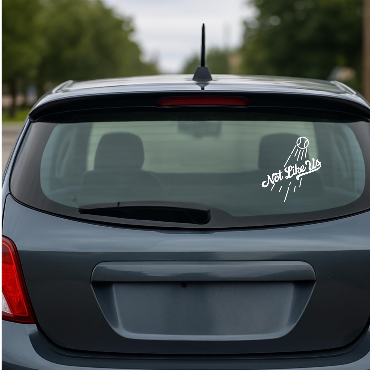 Baseball Fan Dodgers Inspired Not Like Us Vinyl Decal, Car Bumper Sticker, Window and More! Design Matte White or Black