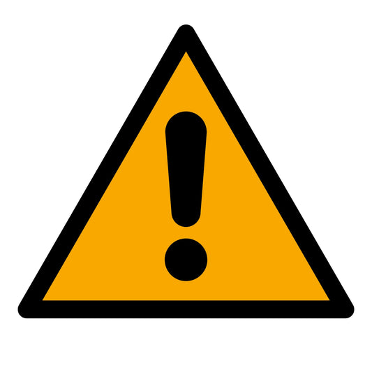 ISO 7010 W001 General Warning Sign Cast Vinyl Safety Sticker Weatherproof Industrial Label Indoor Outdoor Use