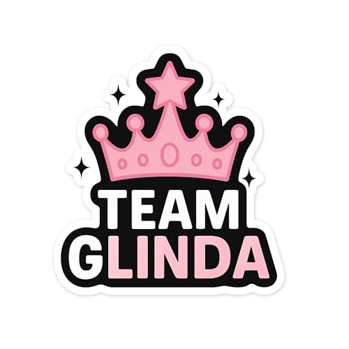 “Team Elphaba & Team Glinda” – 2-Pack 3-Inch Vinyl Die-Cut Stickers | Wicked Musical Fan Set | Broadway Witch & Princess Decals for Laptops, Water Bottles, Journals