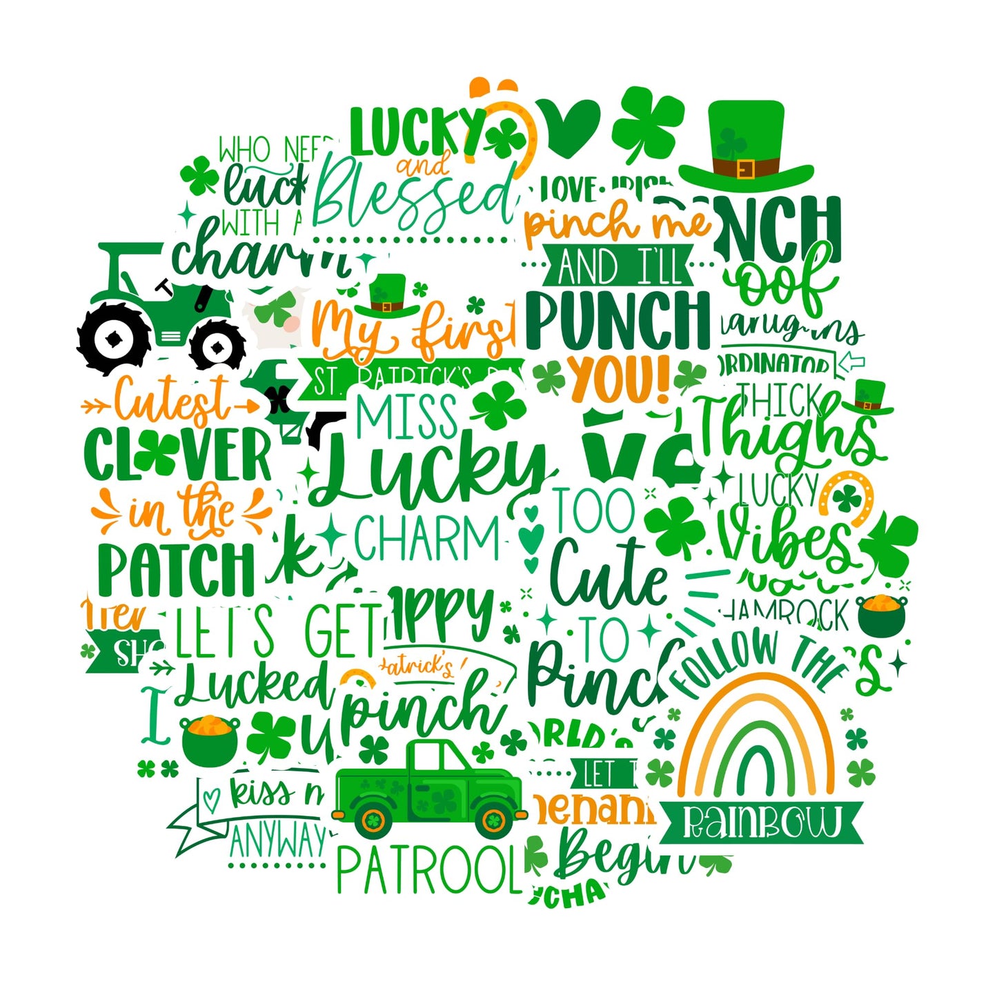 St Patrick’s Day Sticker Pack 27 PCS 3 Inch Waterproof Vinyl Stickers Lucky Shamrock Leprechaun Irish Stickers for Water Bottles Laptops Tumbler Scrapbook Party Favors
