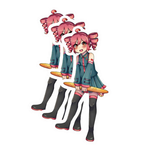 Kasane Teto Anime Stickers 3 Inch 3 Pack Cute Style Vinyl Decals Waterproof Durable Laptop Water Bottle Phone Case Sticker Set