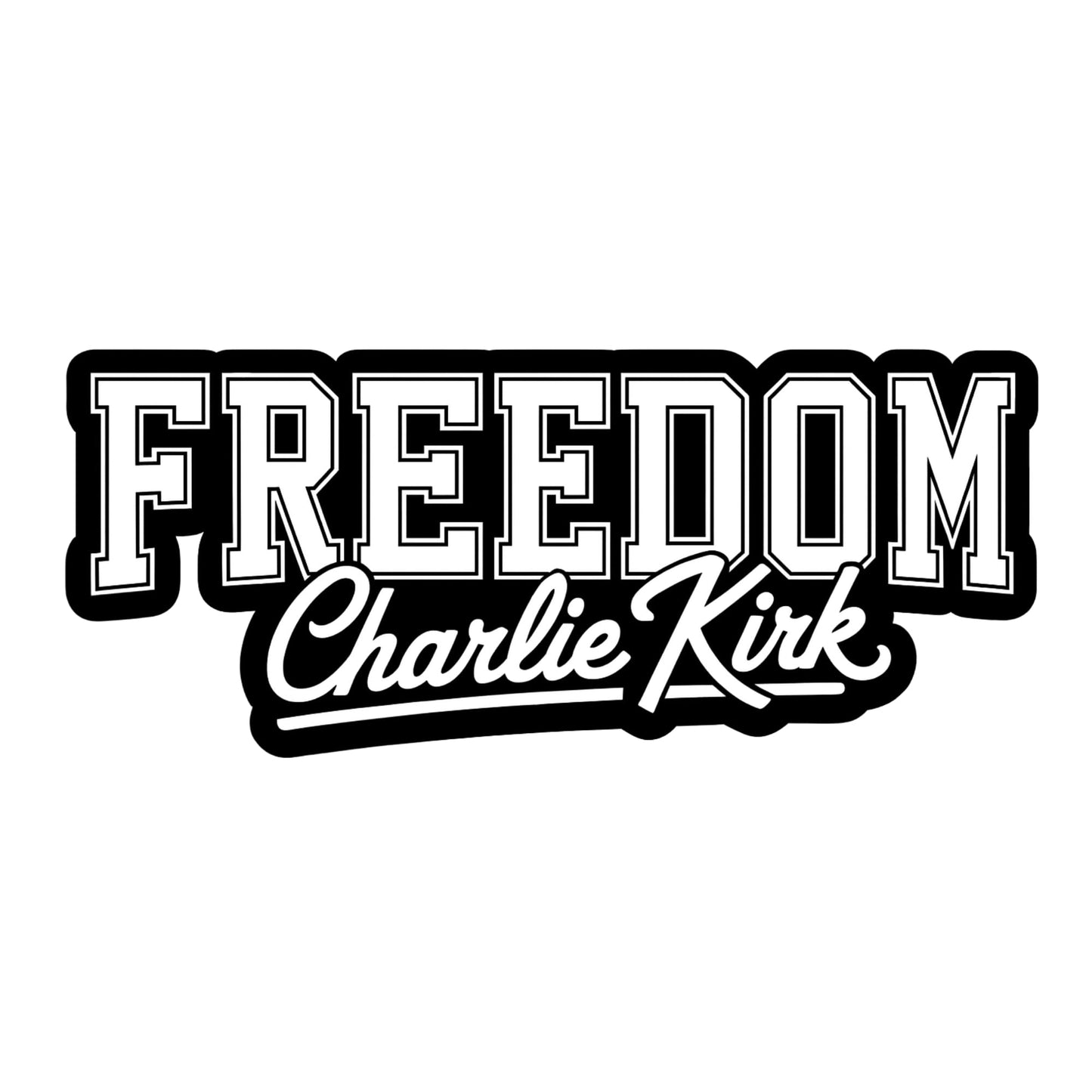 Charlie Kirk Freedom Patriotic Sticker 3-Pack, 3 Inch Vinyl Decals, Durable Premium Grade Design for Laptop,Water Bottle