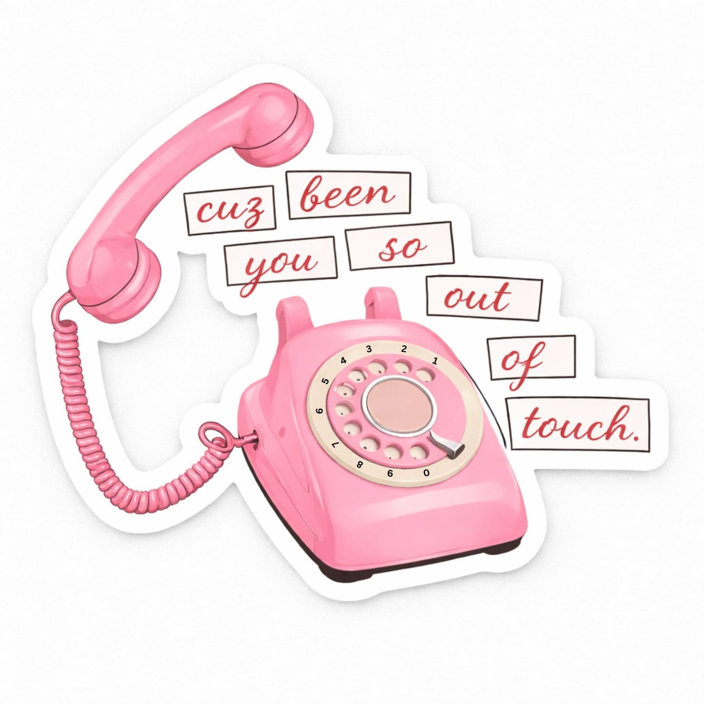 Cute Pink & Purple Aesthetic Vinyl Stickers, 3 Inch Multicolor Decorative Stickers, Retro Phone Magical Wand Star Symbol, Laptop Water Bottle Decals